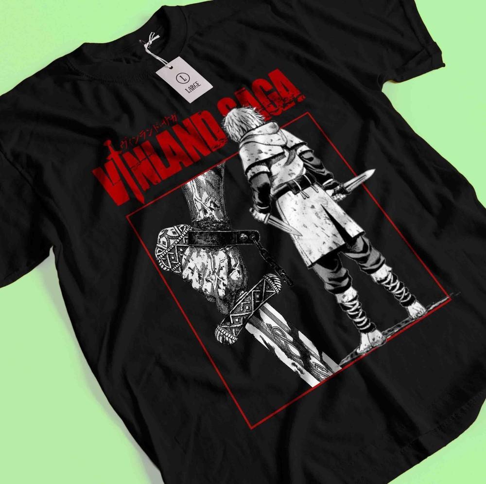 

Vinland Saga T-Shirt Thorfinn Shirt Askeladd Tshirt Thorkell Warrior Tee Anime L