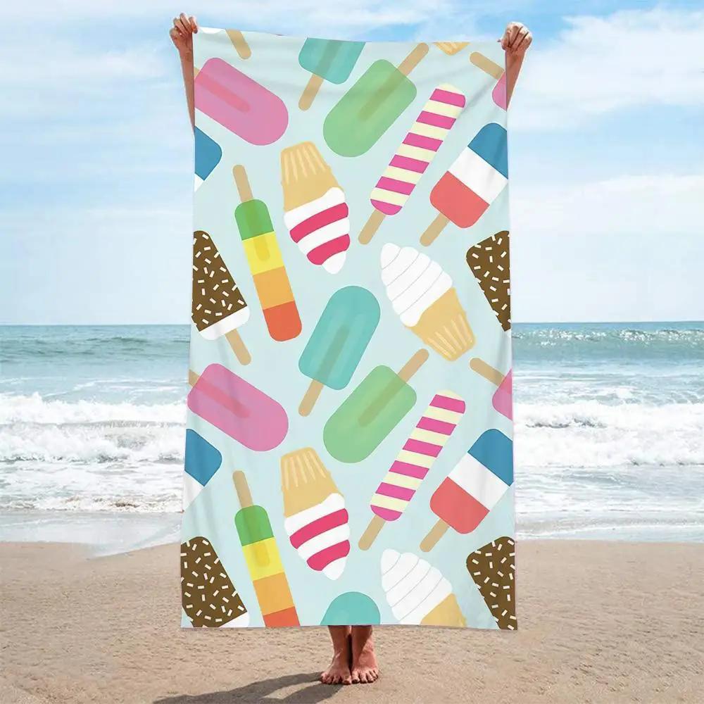 1pcs Queen and King Beach Towels, Ultra-fine Fiber Quick Drying Absorbent Large Beach Towels, Beach Vacation