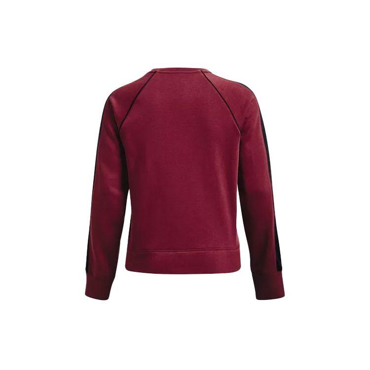 Under Armour UA Chinese New Year Sweatshirts Women's Dark Crimson Crew Neck Moderate Regular 1366117-626