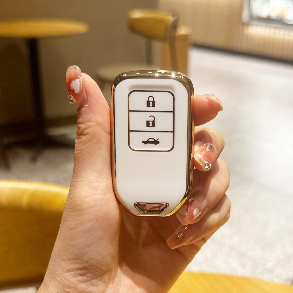 2 3 4 butoane TPU husă pentru chei de mașină la distanță pentru Honda Civic Accord Vezel Fit CRV HRV Crz Hrv Polit Jazz Jade Accesorii