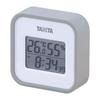 Tanita Thermohygrometer TT-558 GY Understand the Indoor Environment At a Glance Clock Calendar Temperature Humidity Digital Wall Hanging Tabletop