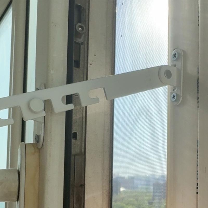 Window Restrictor Latches Adjustable Window Limiters Carbon Steel Window Lock Hardware for Home Office Easy To Install