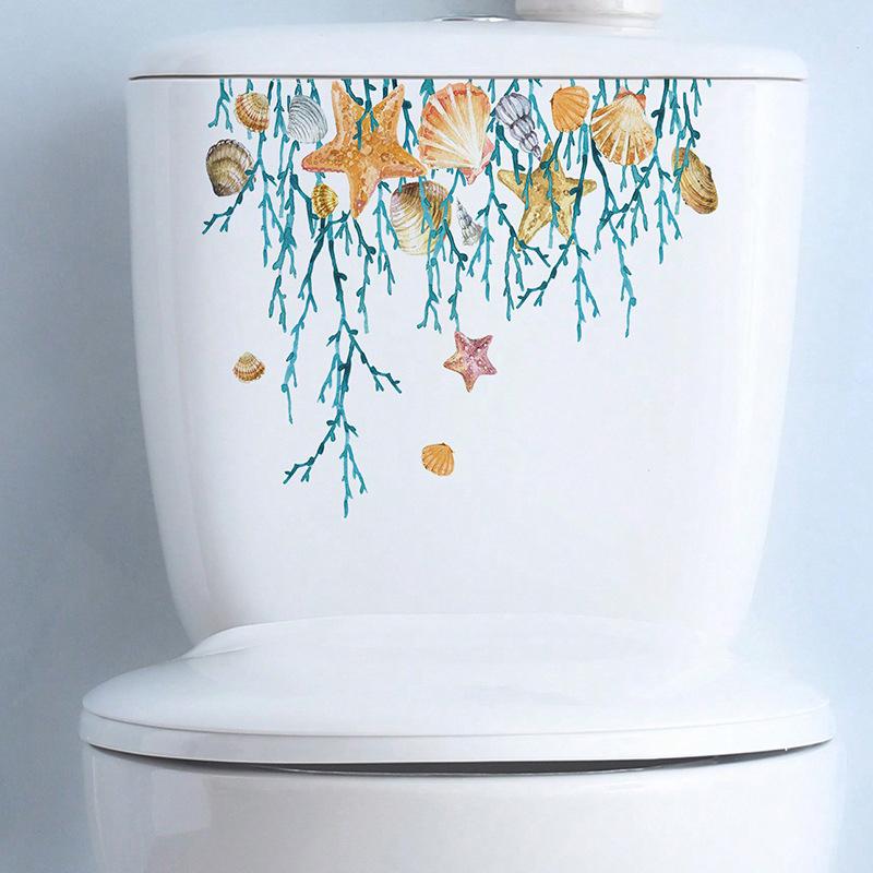 

Морская водная трава настенная наклейка ванная комната туалет декор гостиная шкаф украшение дома наклейки украшают самоклеящиеся фрески 25X29CM