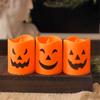1-6PCS Halloween Pumpkin LED Electronic Candle Light Battery Powered Flameless Candles Home Decor Lamp Party Ornaments Props