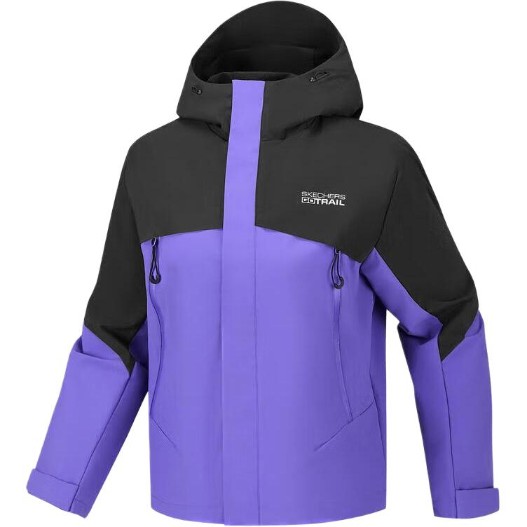 Skechers Woven Hooded Zip Long Sleeve Jacket Women jackets P226W135-00RM M