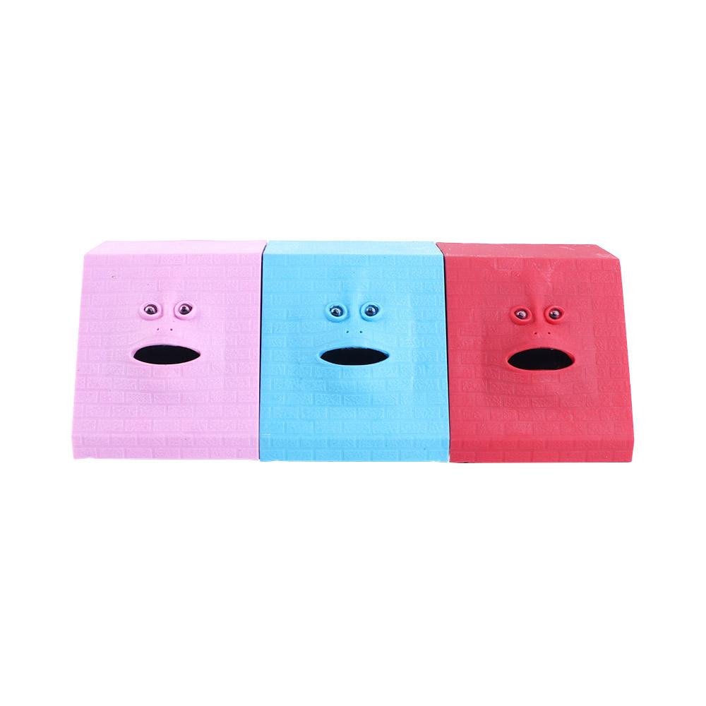 Eating Coin Plastic Cute Home Decoration Creative Automatic Piggy Banks Money Safe Box Face Bank Coin Box