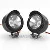 1 Pair Universal Motorcycle Headlight LED Spot Light Beam Side Assist Lamp White Working Light for Motorbike Off Road