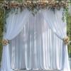 Wedding Silk Gauze Curtain Backdrop – Stage Decoration Prop