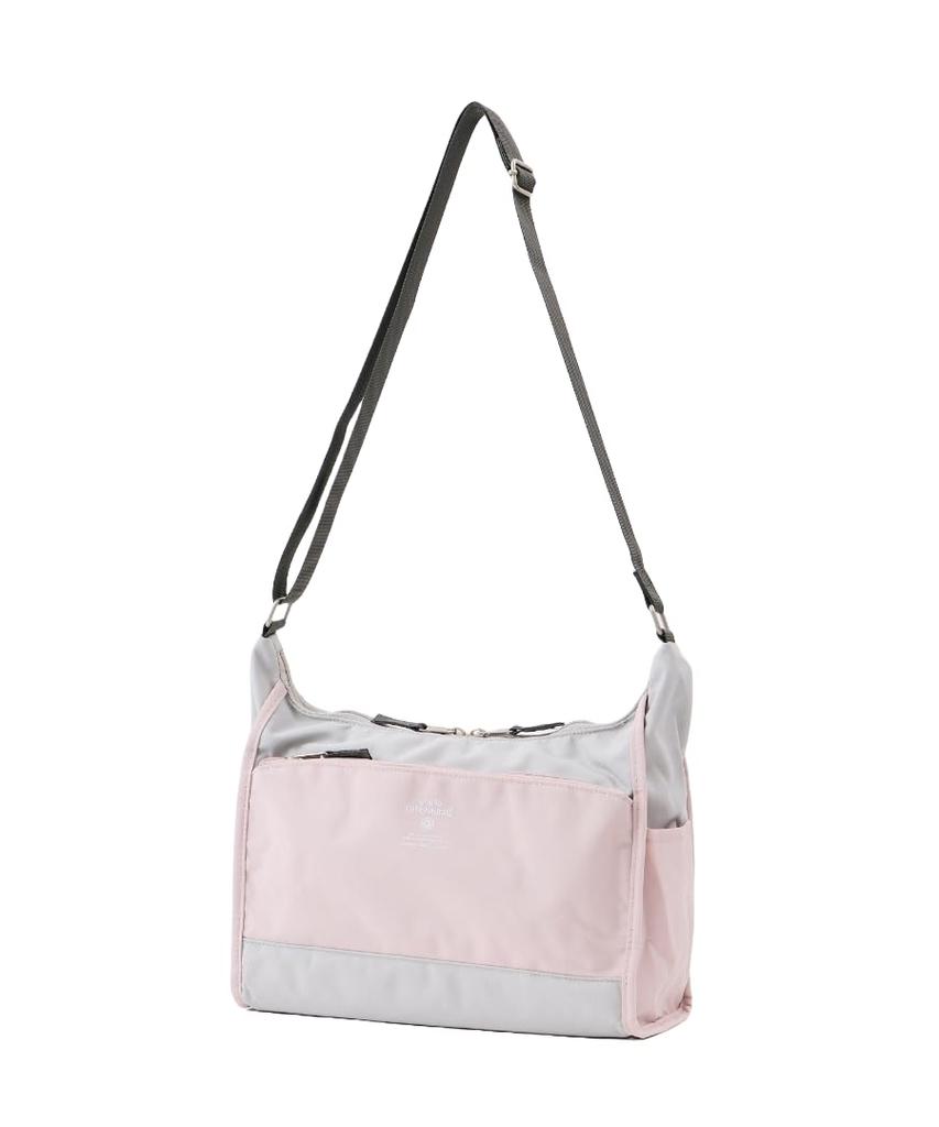 Anello Grande CABIN GTM0172Z Shoulder Bag, A5 Size, Lightweight, Water-Repellent, with Multiple Storage Spaces, Black