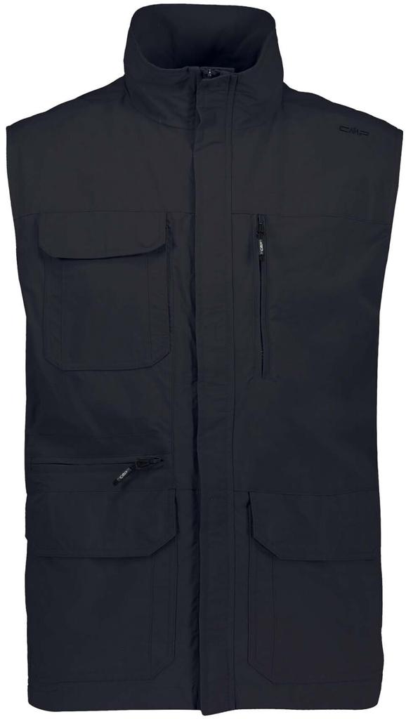 Куртка CMP Мужская жилетка с несколькими карманами черно-синяя