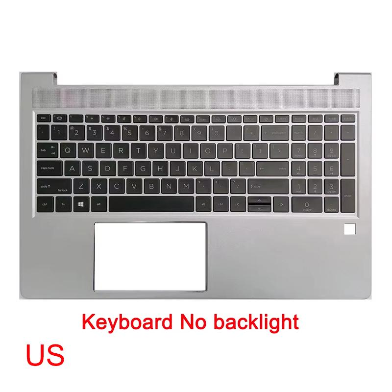 Upper Cover for PROBOOK 450 455 G8 ZHAN66 PRO 15 G4 US UK LA SP RU GR IT Keyboard Laptop Palm Rest Case Shell M21742-001