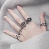 Retro Japanese-Korean Adjustable Cross Ring for Women