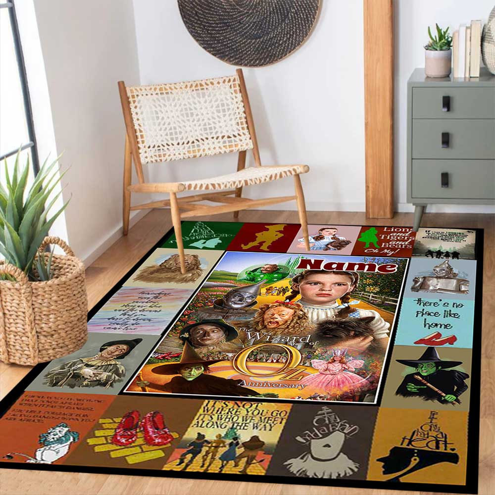 Warnermedia (23) Customize your name rug, office chair cushion, home bedroom living room gift.