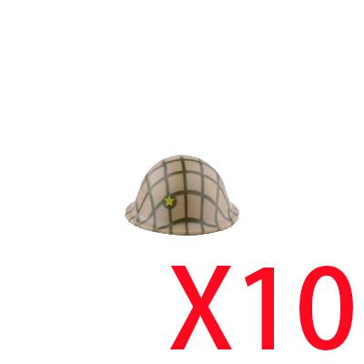 Military Building Blocks Accessories Figure Soldier Helmet Toy USSR USA UK Japanese Hat Mini Brick Hood Mask Flamethrower