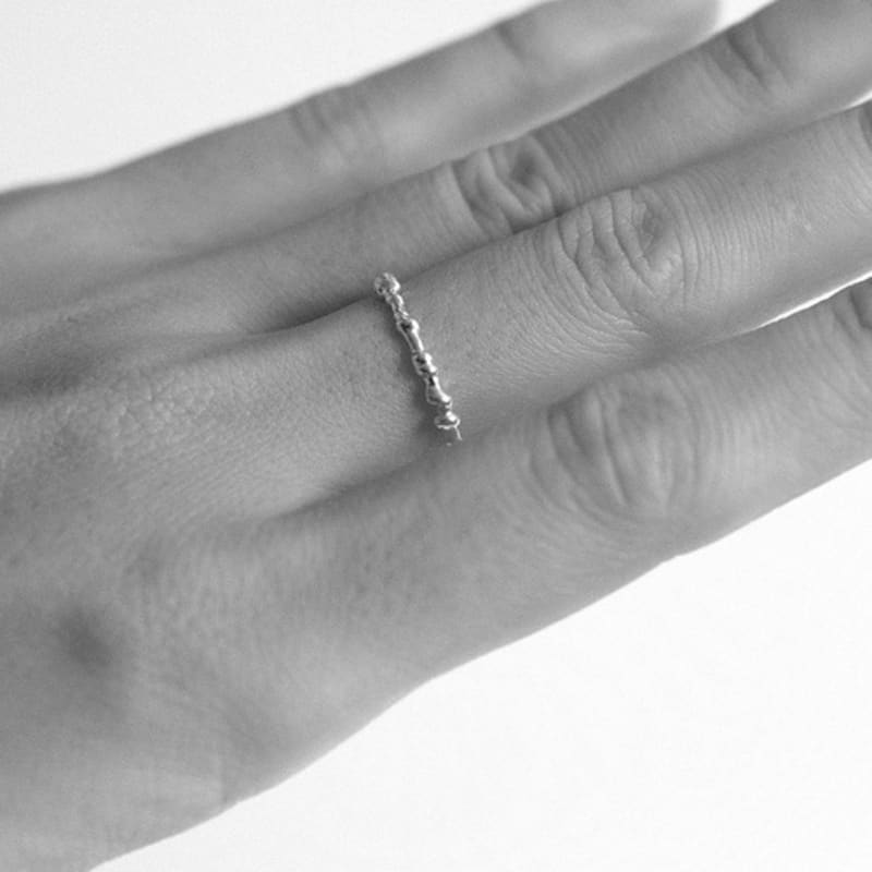 Another Layer Shimmer Wave Ring (silver925)