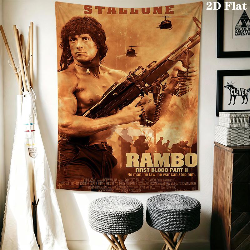 Rambo First Blood Part Ii Threepiece Set 1 Duvet Cover 2 Pillowcase Without Core Duvet Cover And Pillowcase Bedding Set Soft And Comfortable