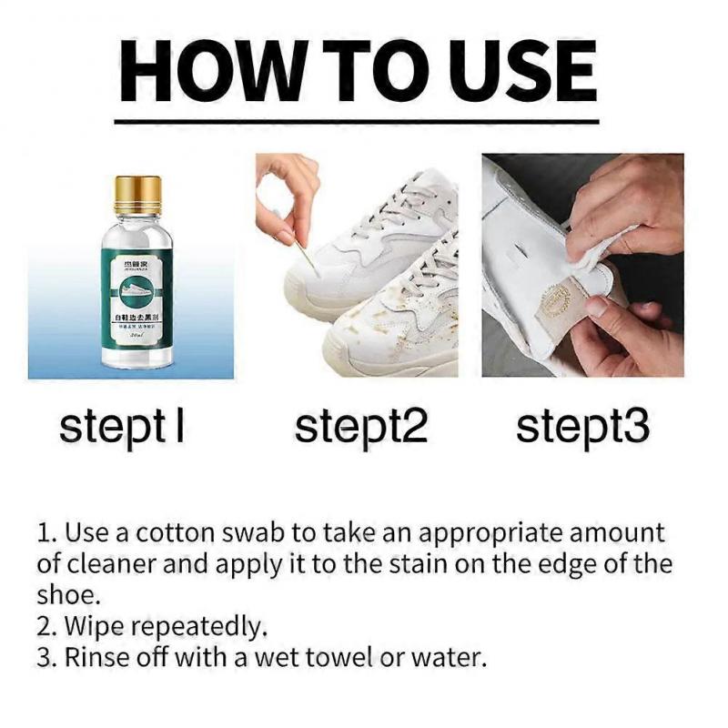 For Patent Leather Shoes Cleaner 30ML Effortless Black Mark Remover Gentle No Damage Formula One Wipe Off Shoe Care Kit