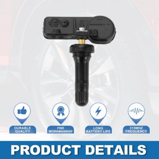 No.13586335 Car Tire Pressure Sensor for Buick Enclave 2009-2017 1 Pc 315MHz