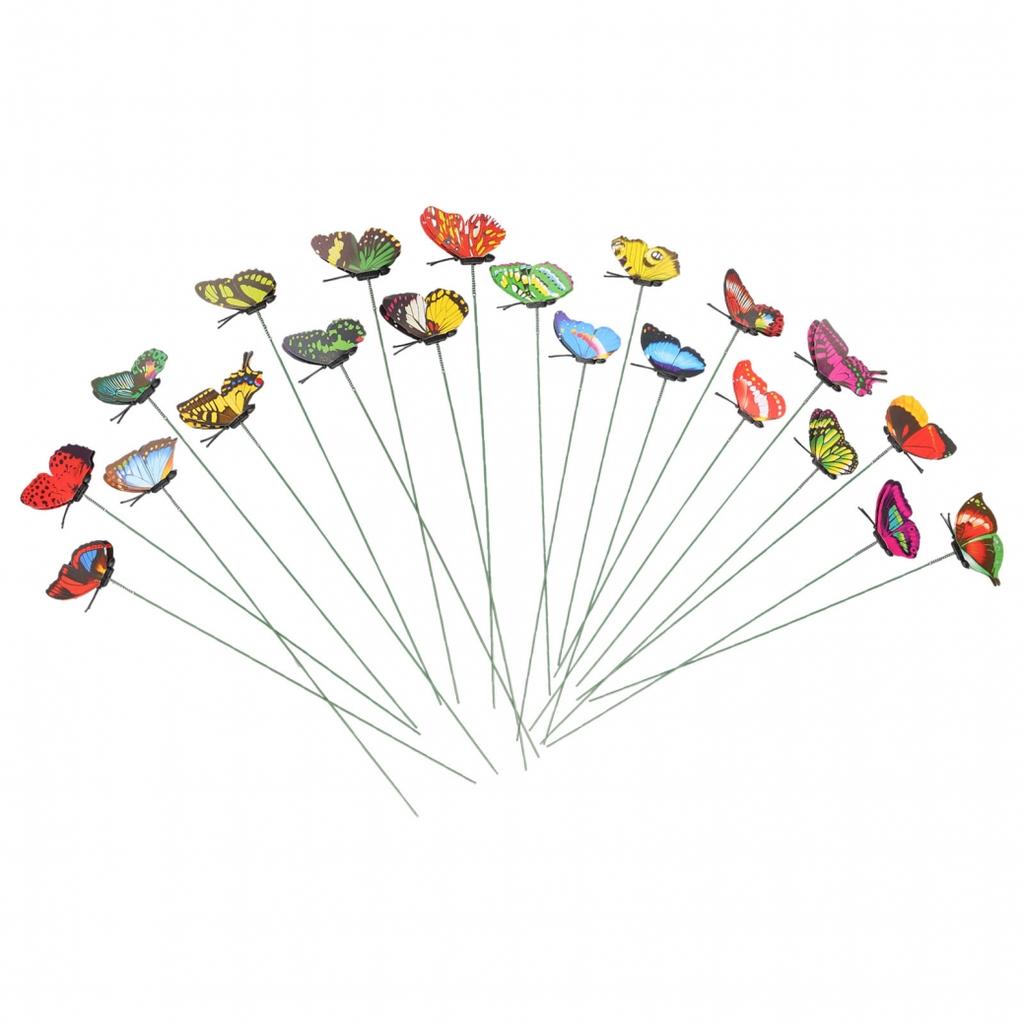 PVC Butterfly Stakes Party 50PCS Varied Waterproof