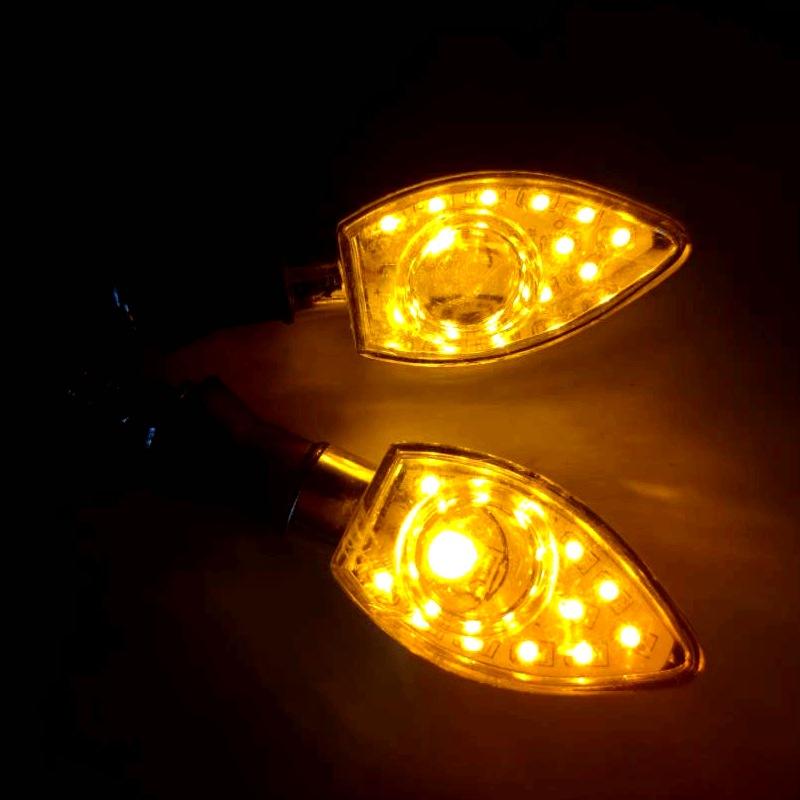 Motorcycle Turn Signal Monkey Bike LED Turning Light Horizon Modification Accessories Off-road Vehicle Turning Lights янтарь