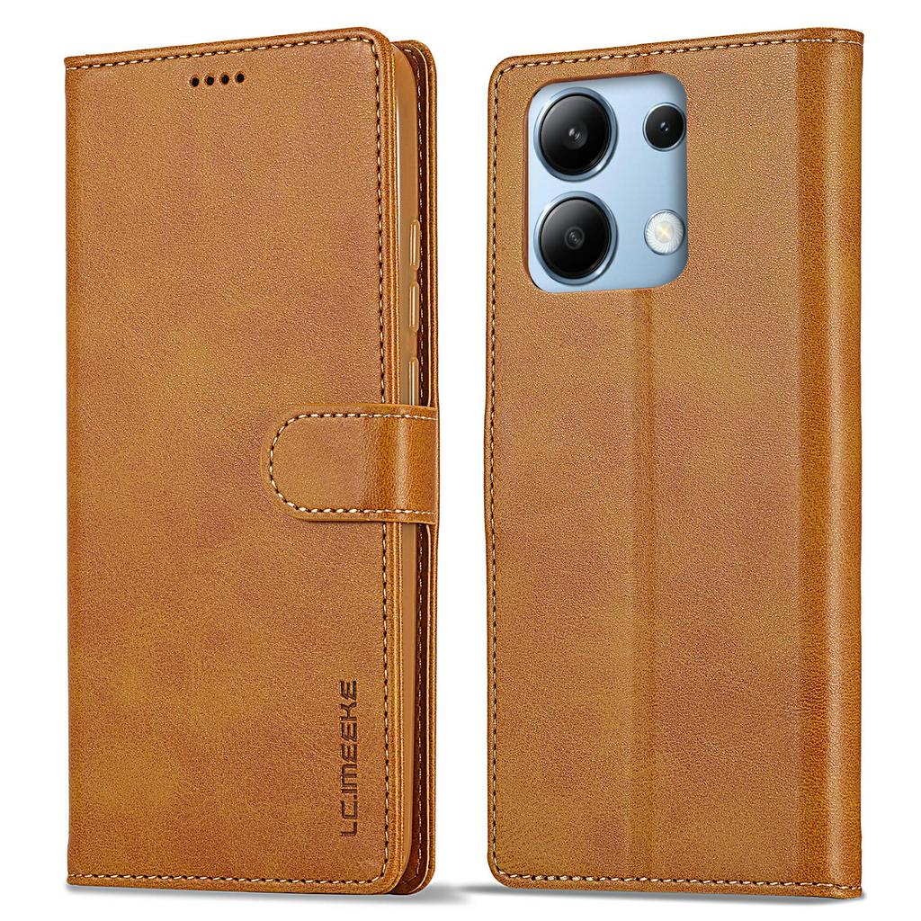 LC.IMEEKE For Xiaomi Redmi Note 13 Pro 4G/Poco M6 Pro 4G Leather Case Folio Stand View Phone Cover