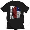 Está No Meu DNA Camisetas Chilenas Cool Bandeira do Chile Verão Gráfico Streetwear Manga Curta Presentes de Aniversário Camiseta Roupas Masculinas