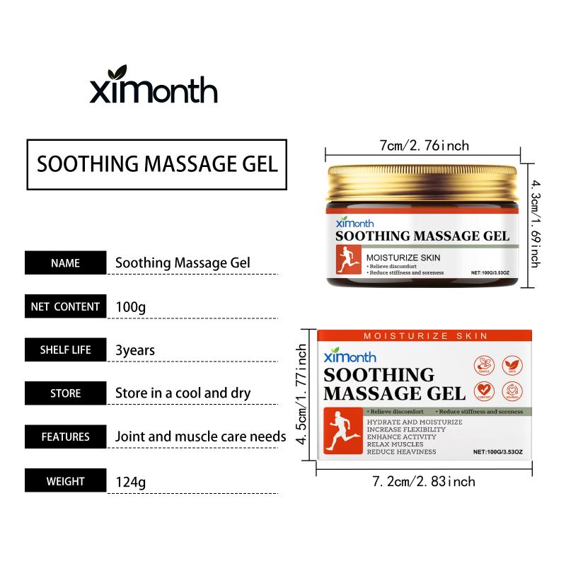 Joint Soothing Massage Gel for Knees Wrists and Feet Gentle Skin Formula Fast Absorption Daily Use for Sore 