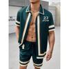 2026 Summer New Men's Short-sleeved Shirt And Beach Shorts Set Running Men's Shorts Everyday Urban Fashion Men's Casual Shirt