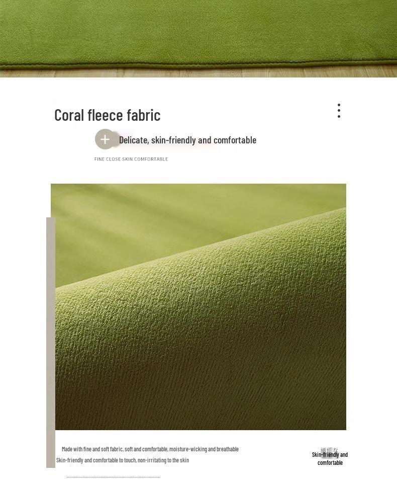 Soft Coral Fleece Carpet for Bedroom and Living Room - Full Coverage and Comfortable