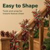 2M Christmas Tinsel Garland Iridescent Red Green Metallic Tinsel Twist Garland Glitter Hanging for Xmas Tree Decoration Party 7