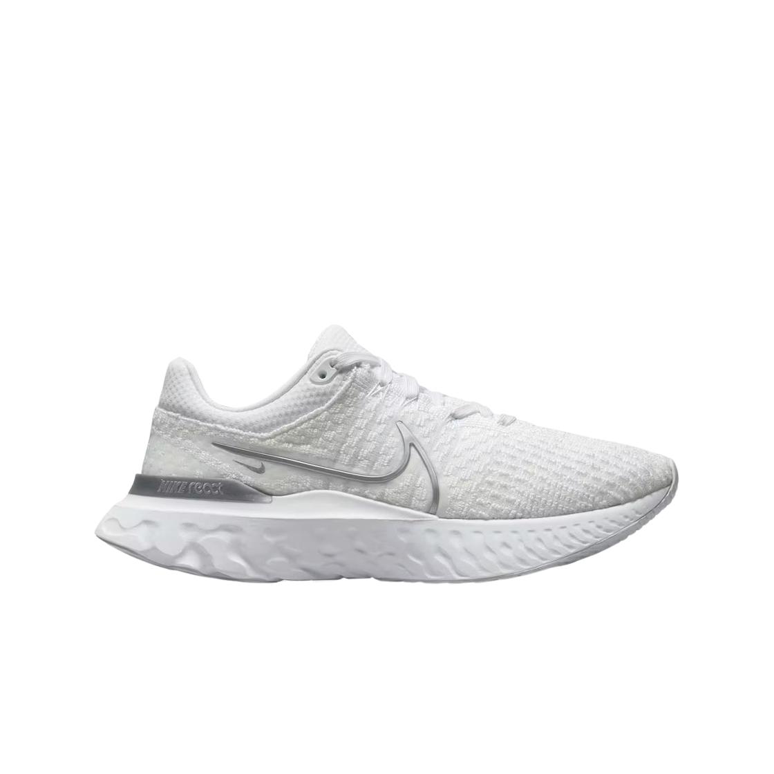 

Женские кроссовки Nike React Infinity Run Flyknit 3 White Metallic Silver DD3024-101