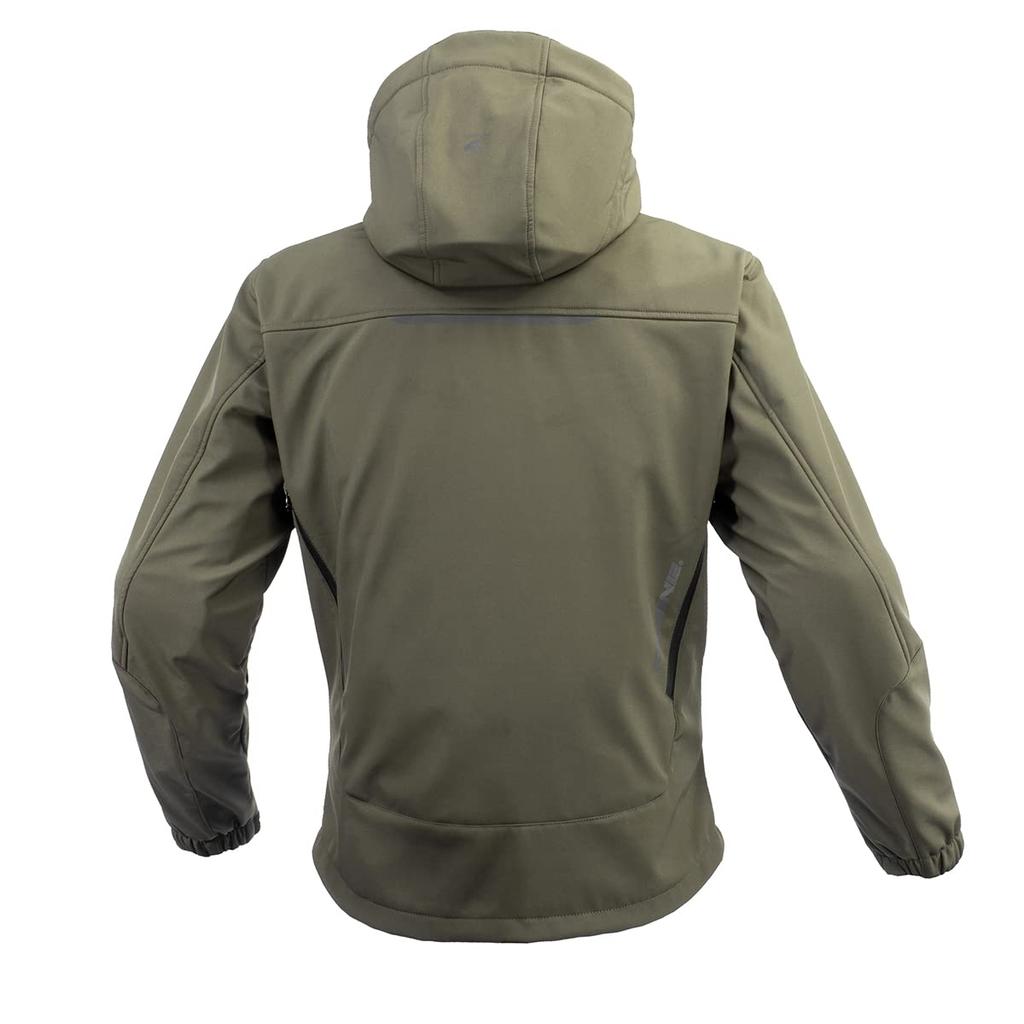Motorcycle Jacket Protective Soft Shell Winter Parka IFU Neo Olive 3XL [KOMINE] - JK-5792 07-5792
