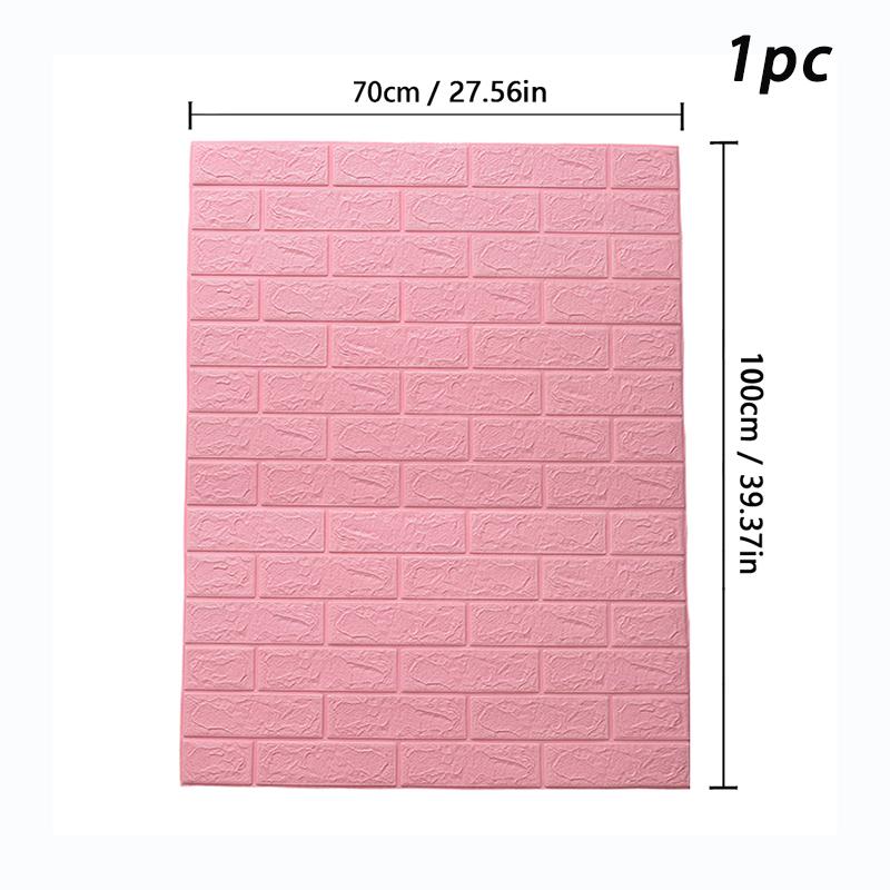 70X100cm Neutral Solid Color 3D Wall Sticker Self Adhesive Removable Wall Covering for Home Interior Decor