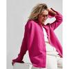 Musselin-Shirt aus 100 % Baumwolle, lässig, einfarbig, lockere Damen-Oberteile mit Knopfleiste, langärmelig, elegante Hemden und Blusen, Festival-Geschenke