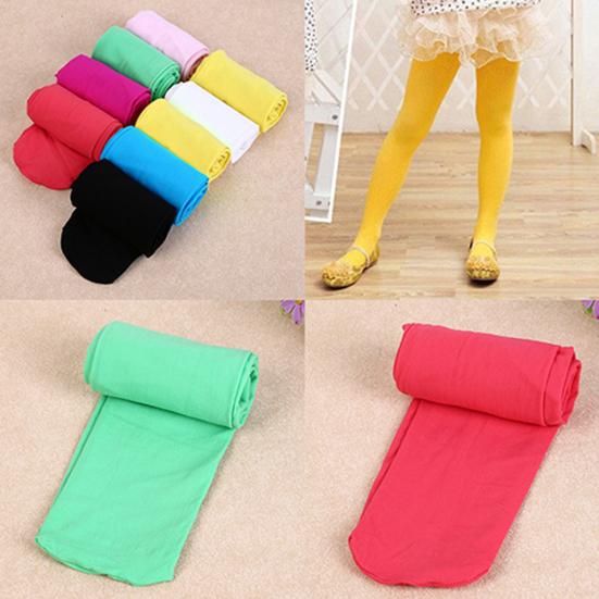 Girls Kids Tights Lot Color Pantyhose Stockings Soft Stretch Velvet Ballet Socks