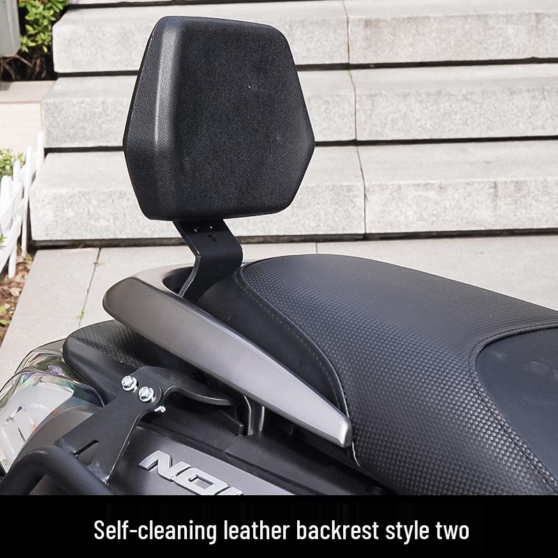 Qianjiang Qiaoyue 110 Front & Rear Bumper Guard, Exhaust Pipe Guard, Backrest, and Luggage Rack Accessories.