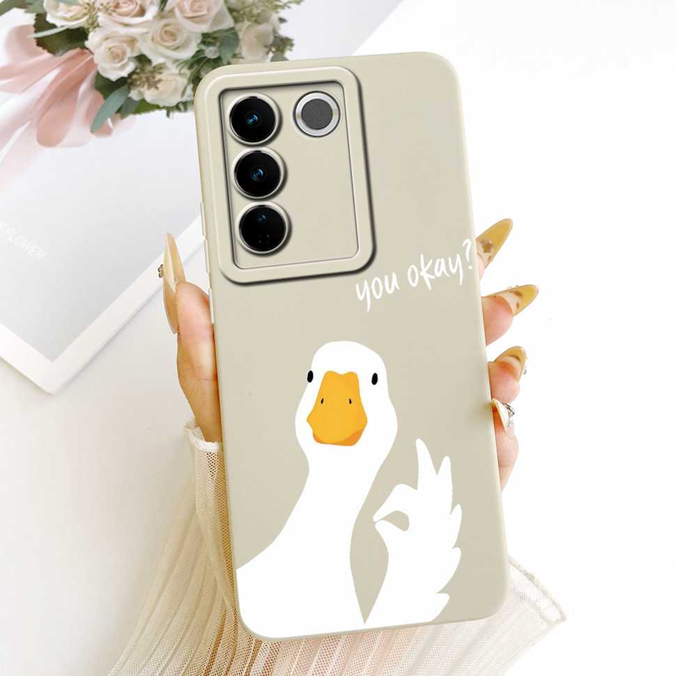 For Vivo S16E Casing Cute Rabbit Candy Painted Cover Phone Case For Vivo S 16E S16E Soft V2239A Shell 6.62" Fundas