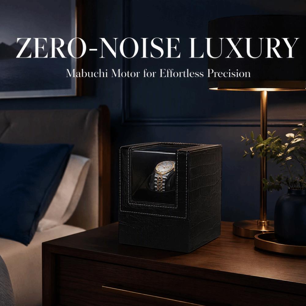 Ultra Quiet Single Watch Winder Silent Motor Watch Box High-End Luxury Watch Rotator Home Use