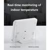 Termometro multifunzione igrometro elettronico automatico monitor umidità temperatura orologio schermo LCD grande da 3,2 pollici