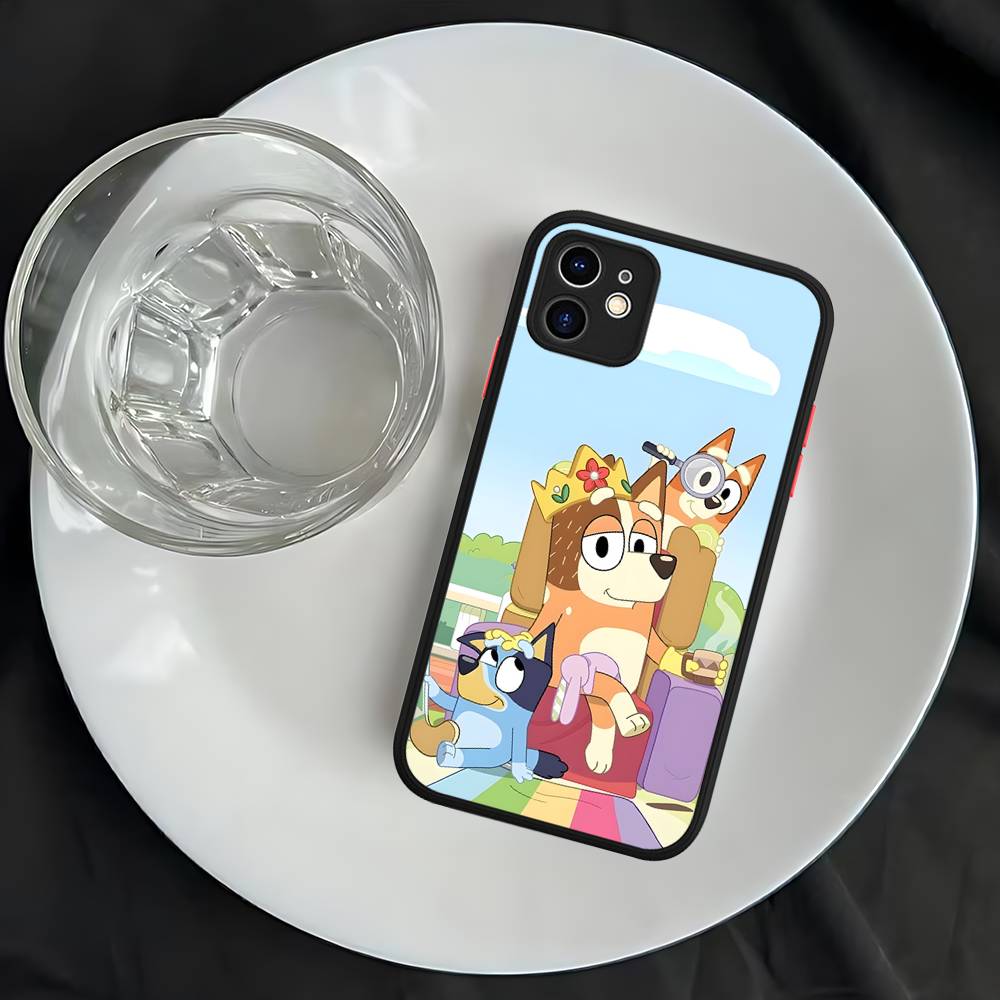 B-Blueys Puzdrá na telefón pre iPhone 16 15 14 Plus 13 12 11 Pro Max Matný Mäkký Nárazníkový Kryt na Telefón