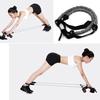 2pcs Abdominal Wheel Auxiliary Pull Rope Belly Exercise Trainer Roller Wheel Resistance Rope