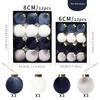 Christmas Velvet Ball Set: 6cm/8cm Ornaments for Tree Decoration