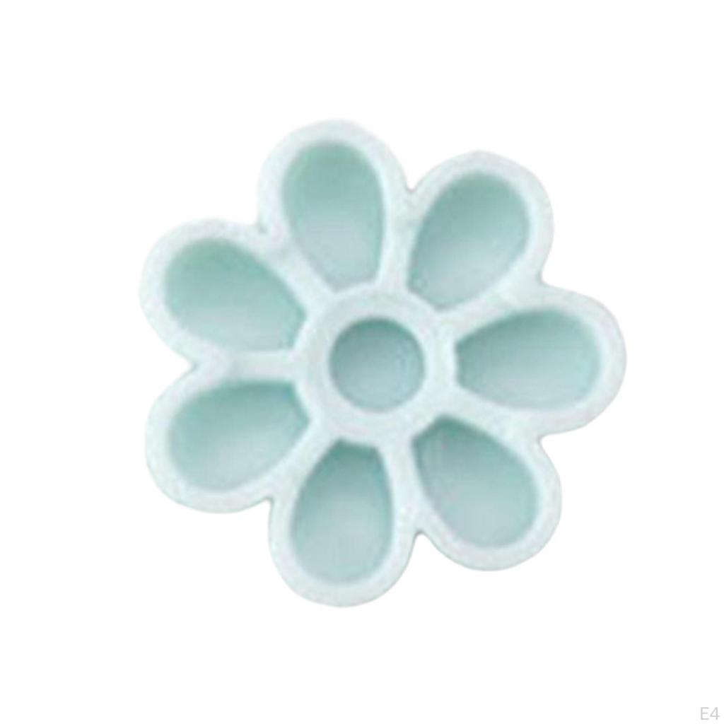 50 Pieces Glue Cups, Flower Shaped Organizer Delay Cup for Extension Supplies Volume Lashes Pigment