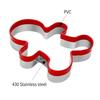 Shenghai Gingerbread Man Cookie Cutter, Set of 3, Perfect for Lunch Boxes, Character Bento, Rice Cutter, Christmas Baking Decorations