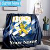 Custom Name Ifk Lion Crest Blanket Flannel Blanket for Camping, Hiking, Garden Parties, Picnic Essentials,gift for family and friend