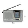 FM/AM Pocket Radio Player Telescopic Antenna Dual Band Portable Radio Battery Powered Radio with 3.5mm Jack Built-in Speaker