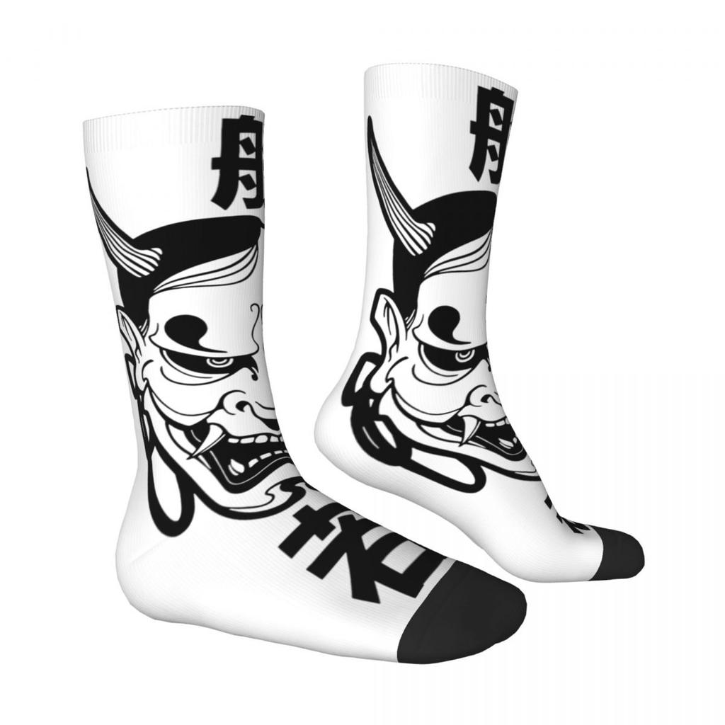 Șosete Mască Hannya ONI Șosete Amuzante Femei Bărbați Medii Moi Șosete Skateboard Model Iarnă Șosete Antibacteriene