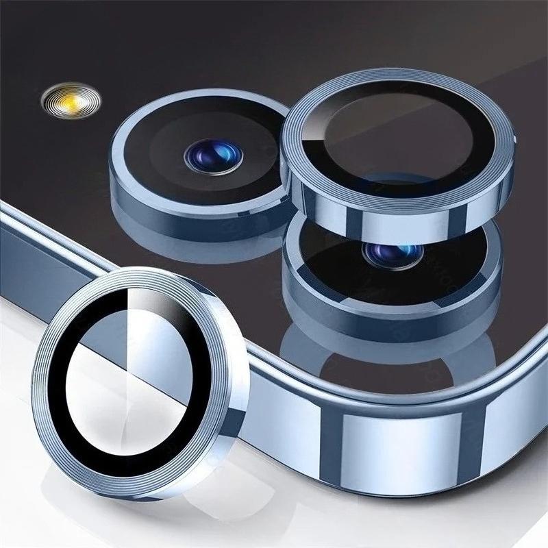 1-3PCS 9H HD Tempered Glass Camera Lens Protector Film Anti-scratch Alloy Metal Lens Ring Cover For Samsung Galaxy Z Flip 7 6 5