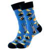 5 Pairs of New Mid-calf Socks: Original Food-themed Trendy Socks for Women – Fun, Quirky and Fashionable