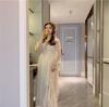 Super Immortal Mori Spring and Summer New Temperament Fairy Dress Long Sleeve Sunscreen Two-piece Set French Gentle Wind Suspender Dress